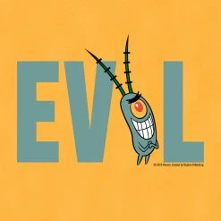 Dtg2go Clothing Plankton Evil Fleece Crew Neck Sweatshirt