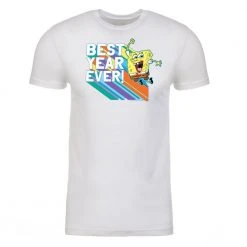 Dtg2go SpongeBob SquarePants Rainbow Best Year Ever Kids Short Sleeve T-Shirt