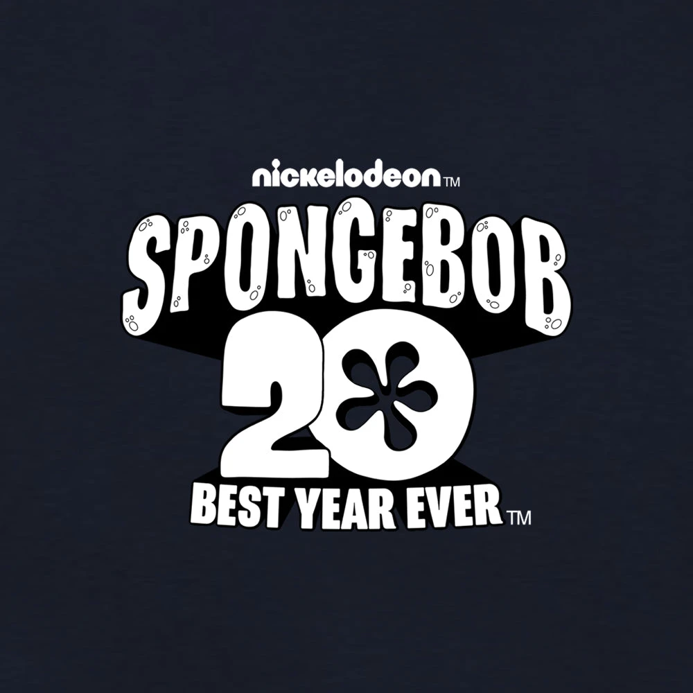 Dtg2go SpongeBob SquarePants Winking 20th Anniversary Adult Short Sleeve T-Shirt