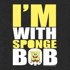 Monster Digital SpongeBob SquarePants I'm With Spongebob Tri-Blend Short Sleeve T-Shirt