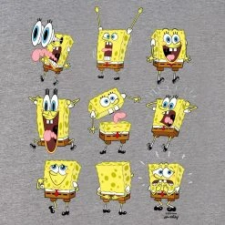 SpongeBob SquarePants | Official Shop SpongeBob SquarePants Feelin' Moody Tri-Blend Short Sleeve T-Shirt