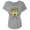 Dtg2go SpongeBob SquarePants Love Wins Women's Tri-Blend Dolman T-Shirt Clothing