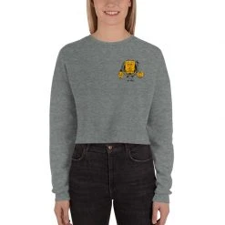 Printful SpongeBob Bikini Bottom Pumpkin Women's Crop Sweatshirt International Shipping