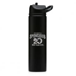 Monetyze-vismark SpongeBob SquarePants Winking 20th Anniversary Laser Engraved SIC Water Bottle Drinkware