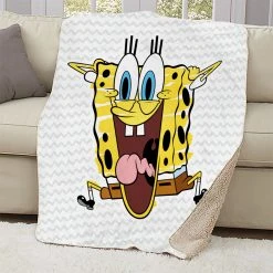Progift Kids & Baby SpongeBob SquarePants Excited Sherpa Blanket