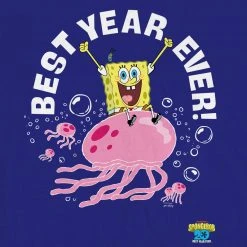 Progift SpongeBob SquarePants Best Year Ever Jellyfish Sherpa Blanket Kids & Baby