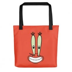Printful SpongeBob SquarePants Mr.Krabs Big Face Premium Tote Bag