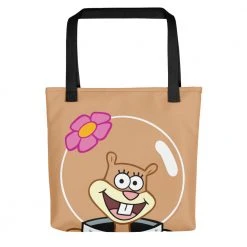 Printful SpongeBob SquarePants Sandy Big Face Premium Tote Bag Accessories