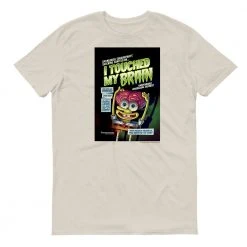 Dtg2go Clothing SpongeBob SquarePants I Touched My Brain Adult Short Sleeve T-Shirt