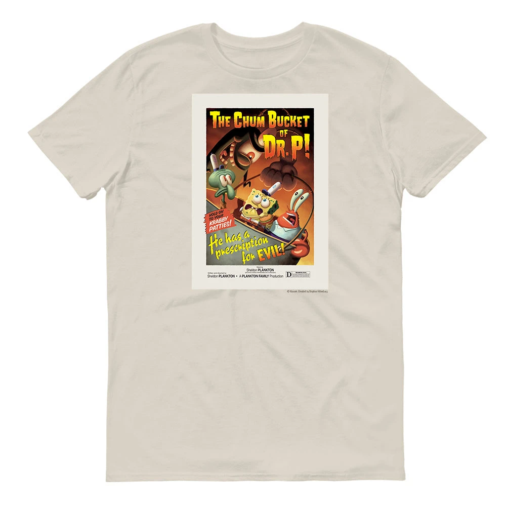 Monster Digital Clothing SpongeBob SquarePants The Chum Bucket Of Dr.P Adult Short Sleeve T-Shirt