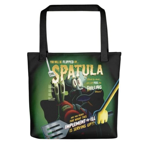 Printful SpongeBob Flipped By The Spatula Tote Bag