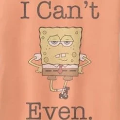 Fifthsun Clothing SpongeBob I Can't Even Orange Racerback Tank Top