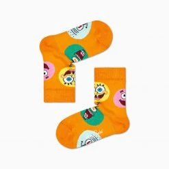 Fba-happysocks SpongeBob SquarePants 4-Pack Kids Sock Giftbox