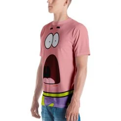 Printful Patrick Surprised Big Face Short Sleeve T-Shirt