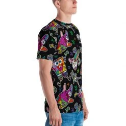 Printful SpongeBob SquarePants Britto Short Sleeve T-Shirt Clothing