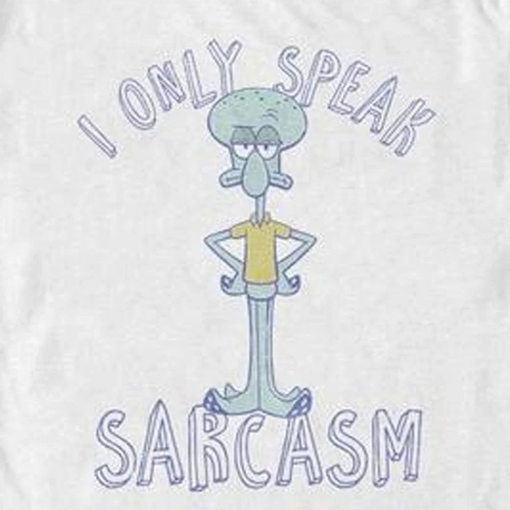 Fifthsun Squidward I Only Speak Sarcasm Short Sleeve T-Shirt Clothing