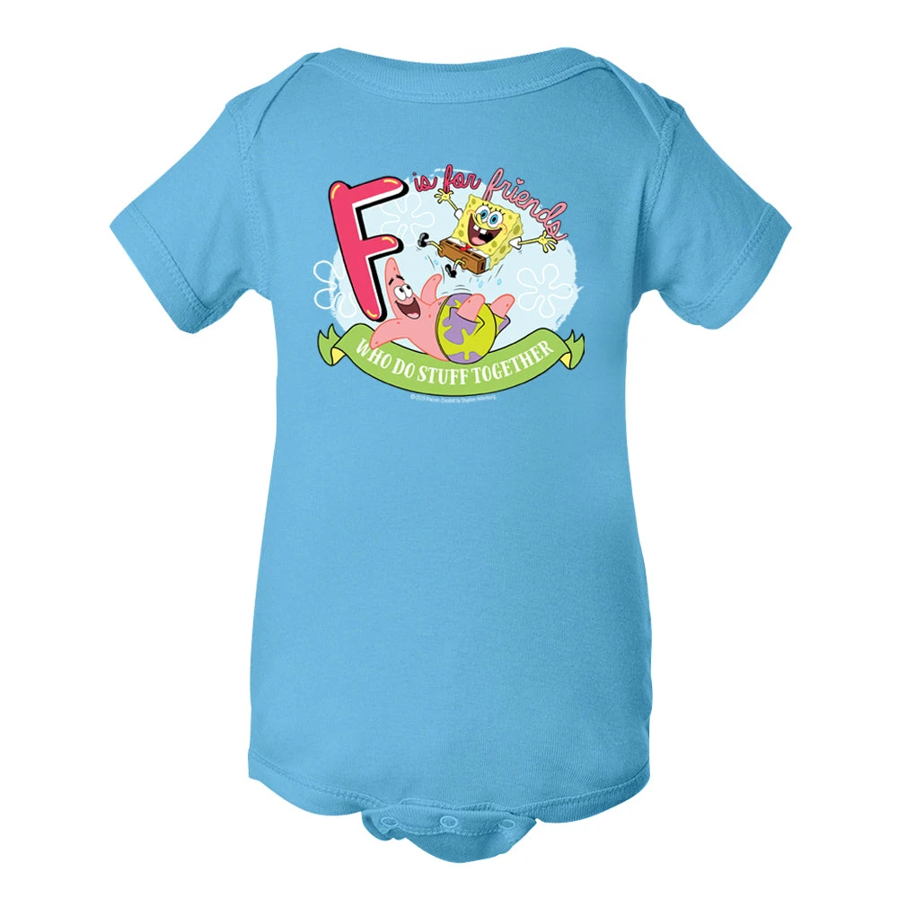 Dtg2go Clothing SpongeBob SquarePants Do Stuff Together Baby Bodysuit